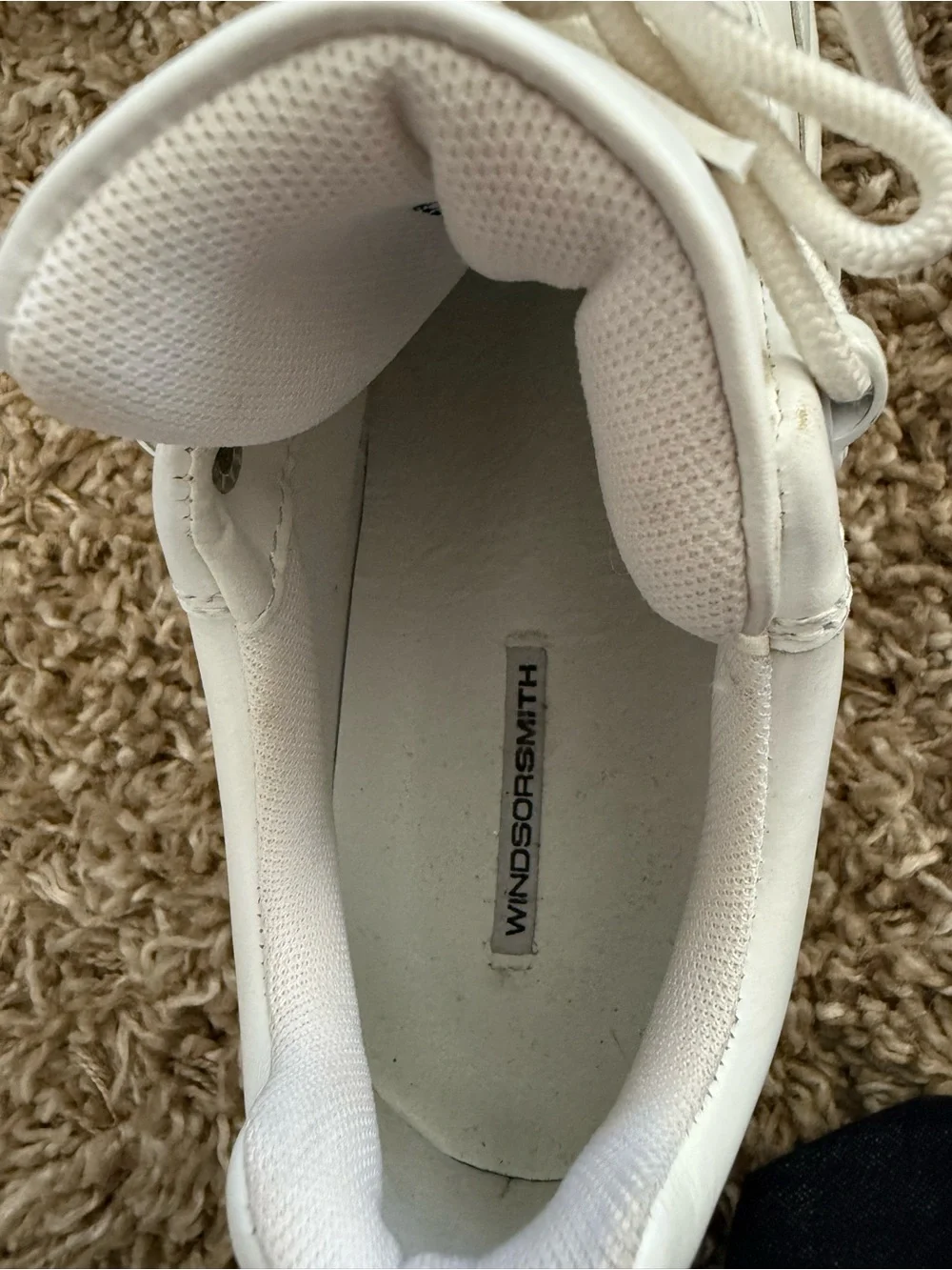 Windsor Smith All-White Platform Lace-Up Sneakers